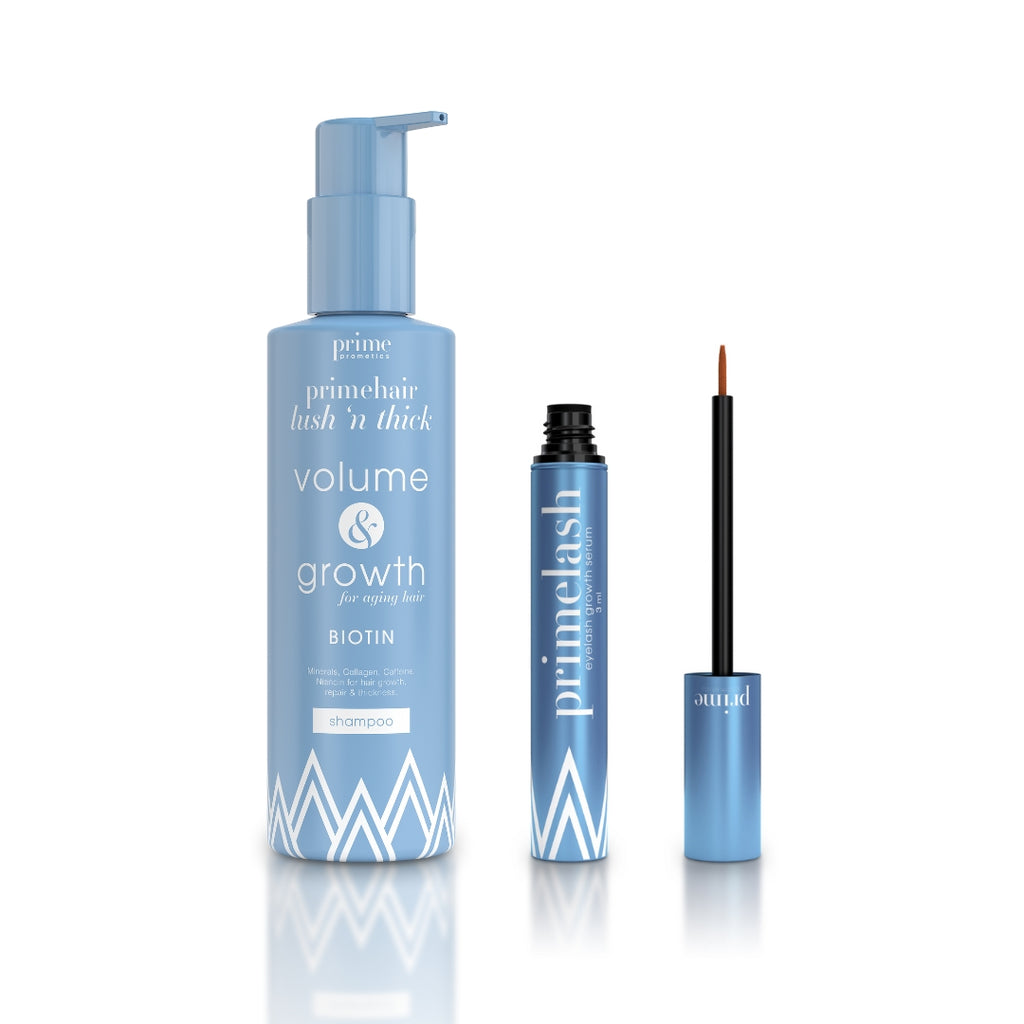 PrimeHair Lush N Thick Shampoo + PrimeLash Serum