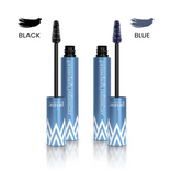 Two opened tubes of PrimeLash Volumizer by PrimePrometics™—one black, one blue—with labeled BLACK and BLUE color swatches above each respective tube. Set: 2 x PrimeLash Volumizer.