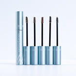 Two silver tubes of PrimePrometics™ 2pcs PrimeBrow Tinted Gel are shown, one open with a brown-coated wand and one closed. The packaging reads "prime brow" in white text—ideal for precise shaping and gray brow coverage.