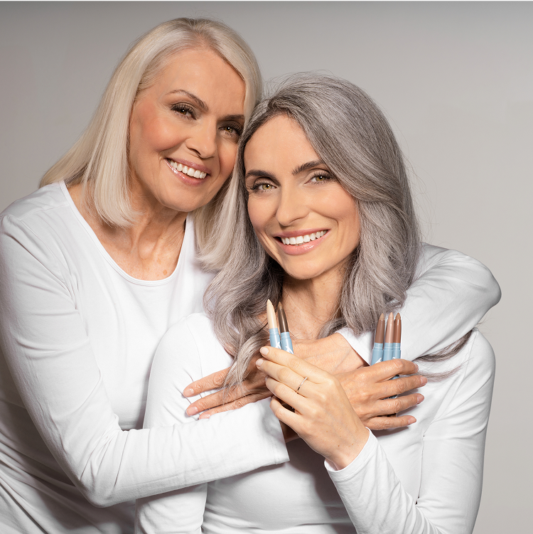 Two women embracing