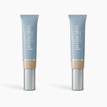 Two light blue tubes of PrimePrometics™ 2pcs PrimeSkin CC+ Cream, a lightweight pore-blurring foundation in “Light” shade (1 fl oz/30 ml each), stand upright on a plain white background.
