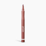 A mauve Forever Lip Stain lip liner pen from PrimePrometics™ with a pointed tip stands upright on a plain white background—ideal for pairing with your favorite long-lasting lipstick.