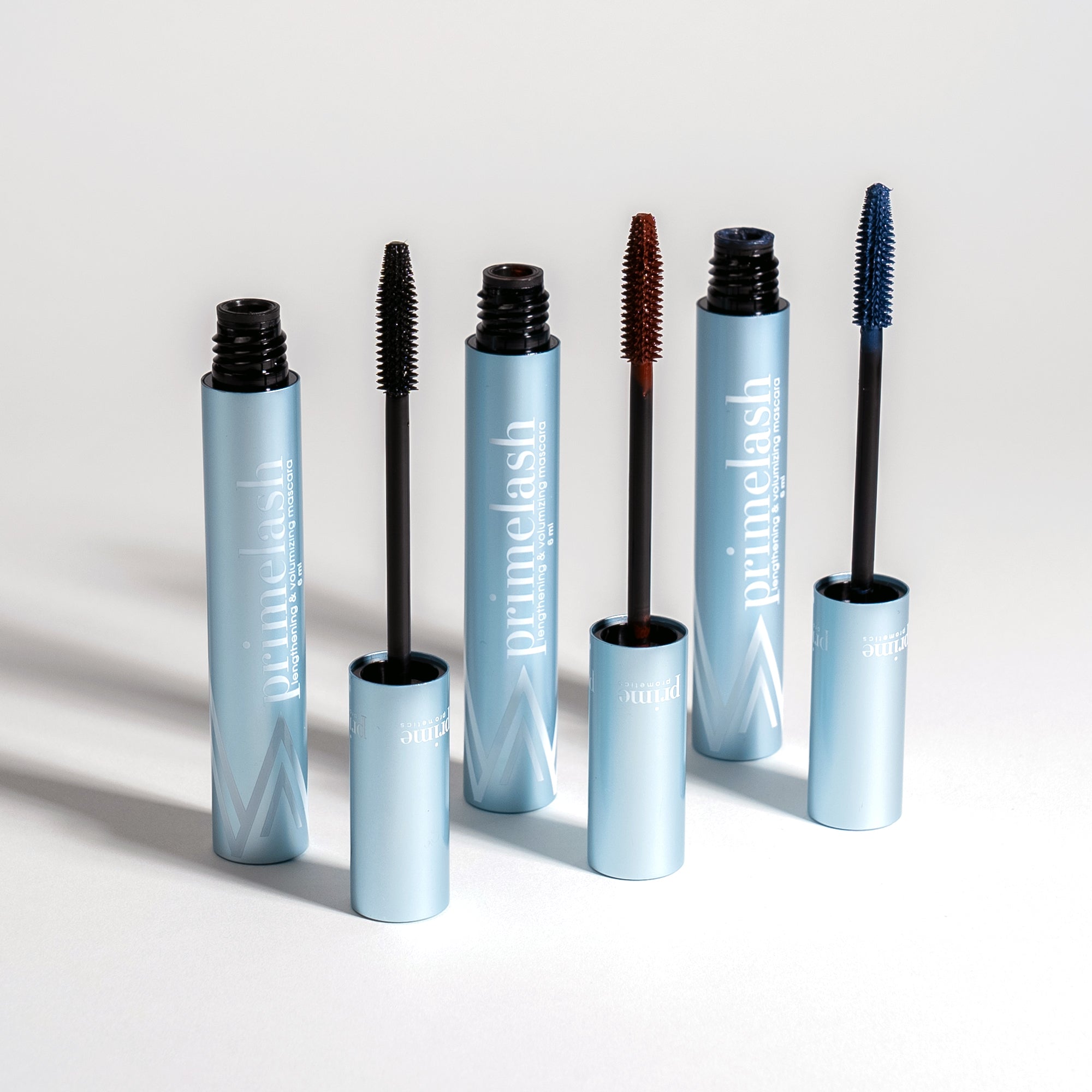 Prime Prometics Primelash Mascara for Women Over 50 Volumizing, Incredible Length in 2 Coats Long-Stay, Zero Clumps, Hypoallergenic (Blue)