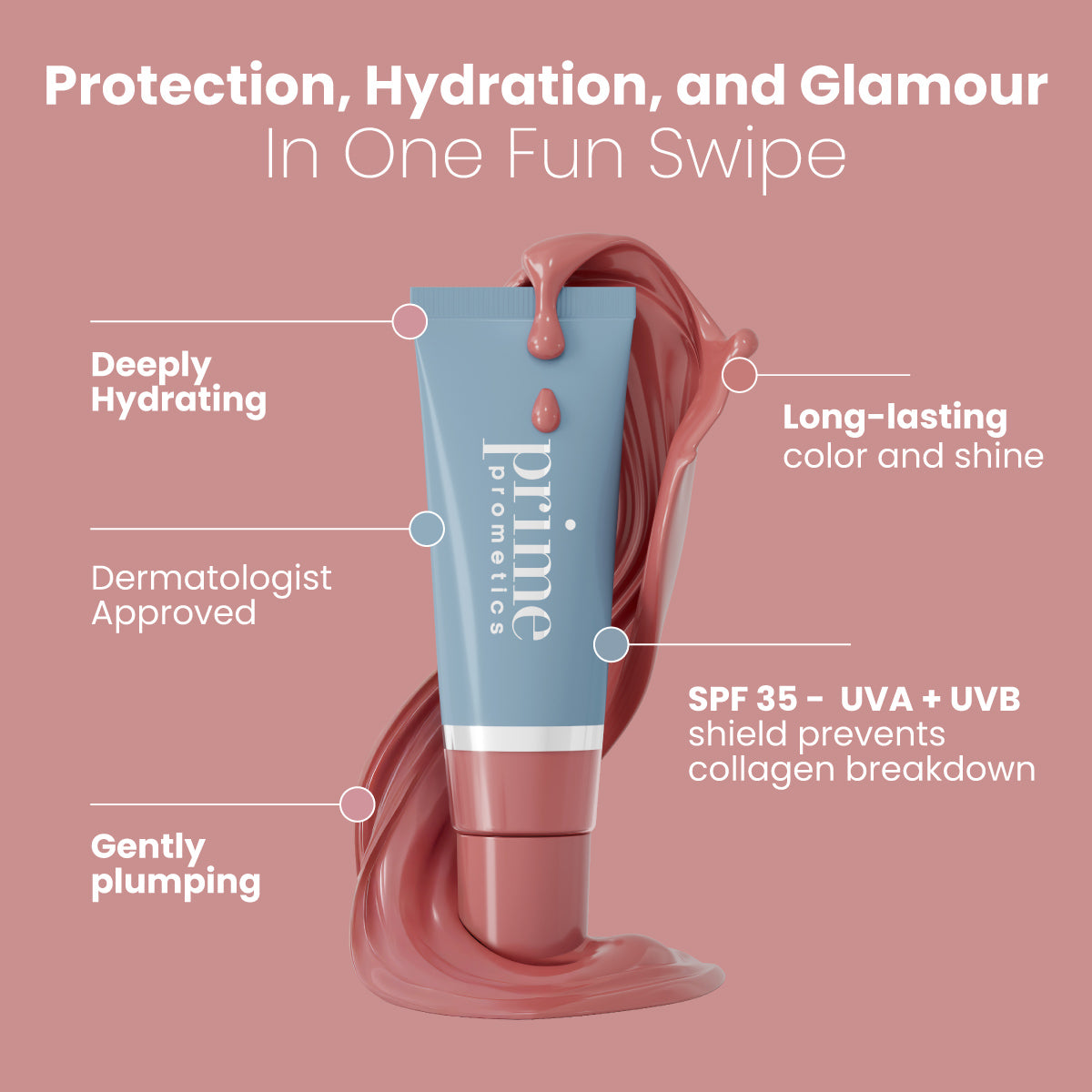 lip oil spf vitamin c Mineral 30 Serum (Women) SPF50 Glow + Go Lip