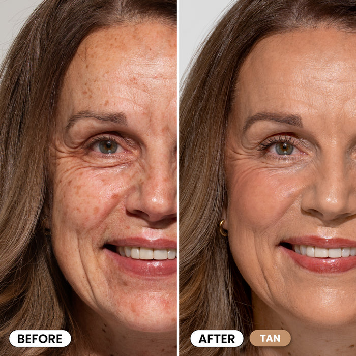 Before and After PrimeSkin CC+ Cream